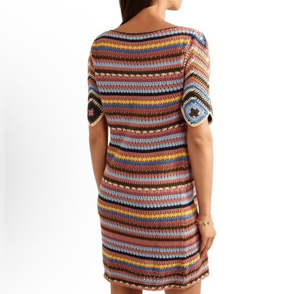 SEE BY CHLOÉ Crocheted Cotton Mini Dress Size Medium New - Picture 5 of 11